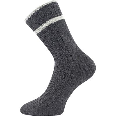 CIVETTA soft warm cashmere socks ANTHRACITE MELÉ