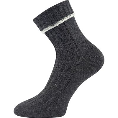 CIVETTA soft warm cashmere socks ANTHRACITE MELÉ
