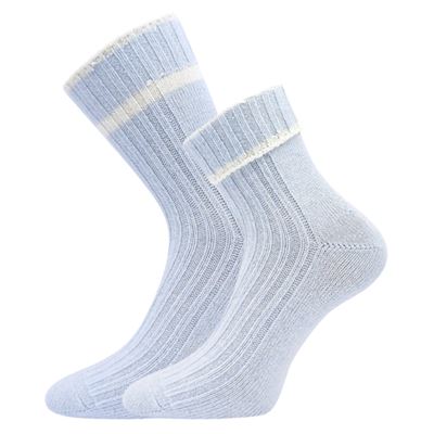 CIVETTA soft warm cashmere socks, LIGHT BLUE MELANGE