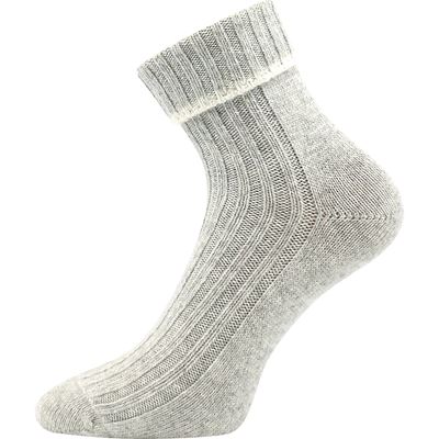CIVETTA soft warm cashmere socks, LIGHT GREY MELANGE
