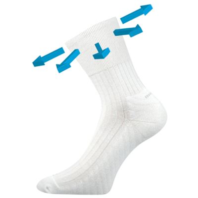 Medicine CORSA socks with soft cuff, WHITE