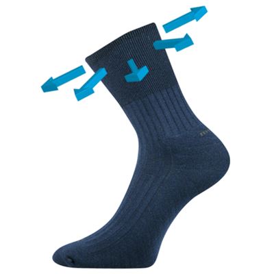 Medicine CORSA socks with soft cuff, DARK BLUE