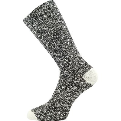 Thick CORTINA socks, melange BLACK