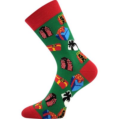 Children's Christmas socks DAMER with pictures of GIFTS