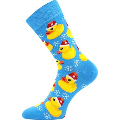 Thin Christmas socks DAMER with pictures of DUCKS