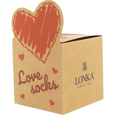 Socks for lovers DARLING black with hearts design 2  126472 4