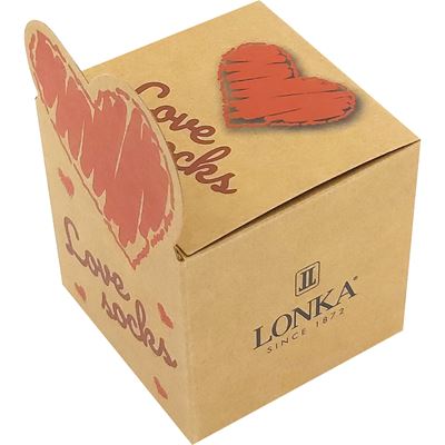 Socks for lovers DARLING black with hearts design 2  126472 5