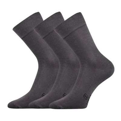 DASILVER men's formal socks with silver ions DARK GREY
