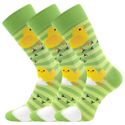 DEASTER picture socks with Easter chick motif 2 Lonka 126636 2