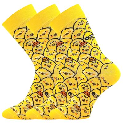DEASTER picture socks with Easter egg motif