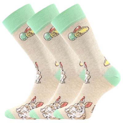 DEASTER picture socks with Easter motif BUNNY 2 Lonka 126634 2