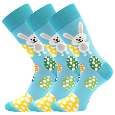 DEASTER picture socks with Easter motif BUNNY 3 Lonka 126635 2