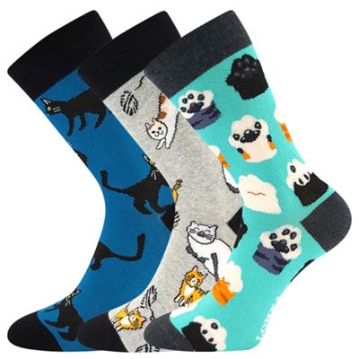 DEBOX picture socks in gift packaging MIX CATS