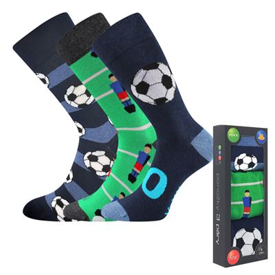 DEBOX picture socks in gift packaging MIX FOOTBALL