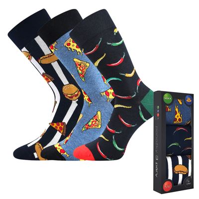 DEBOX picture socks in gift packaging MIX FOOD