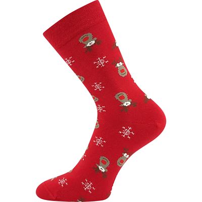 DECHRIS Christmas dress socks with reindeer motifs