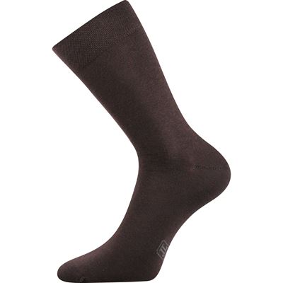 DECOLOR men's dress socks with silver BROWN