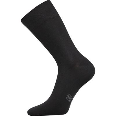 DECOLOR men's dress socks with silver BLACK