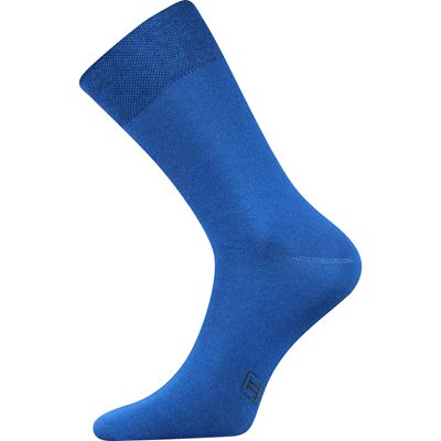 DECOLOR men's dress socks with silver BLUE