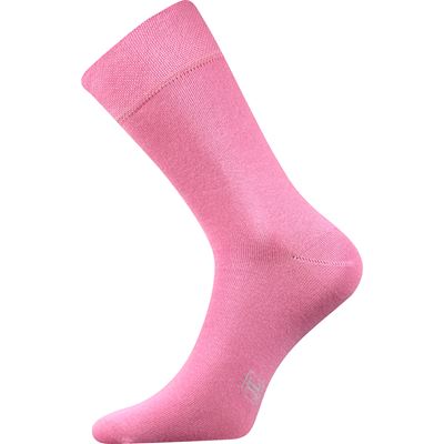 DECOLOR men's formal socks with silver PINK