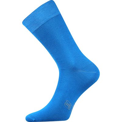 DECOLOR men's formal socks with silver MEDIUM BLUE