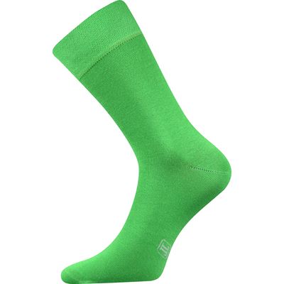 DECOLOR men's dress socks with silver LIGHT GREEN