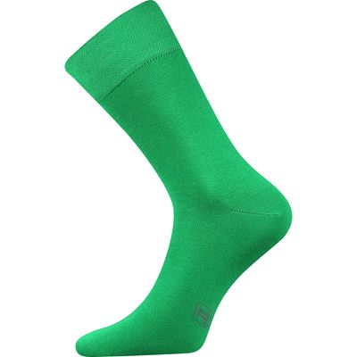 DECOLOR men's formal socks with silver GREEN