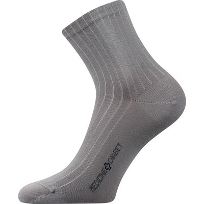 DEMEDIK medicine socks with non-constricting cuff LIGHT GREY