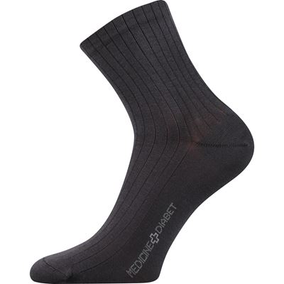 DEMEDIK medicine socks with non-constricting cuff DARK GREY