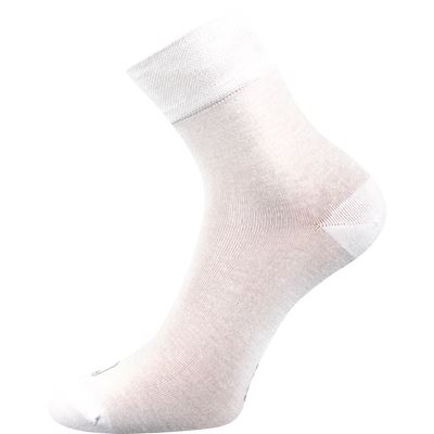 Medium-height bamboo DEMI thin socks, WHITE