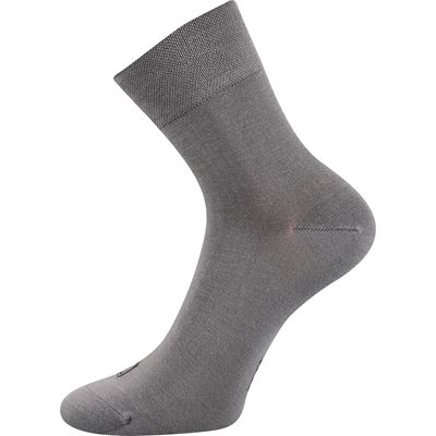 Mid-calf bamboo socks DEMI thin LIGHT GREY