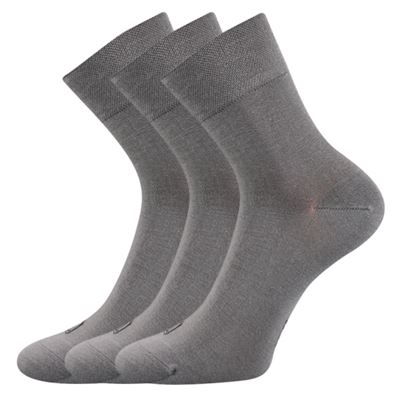 Mid-calf bamboo socks DEMI thin LIGHT GREY