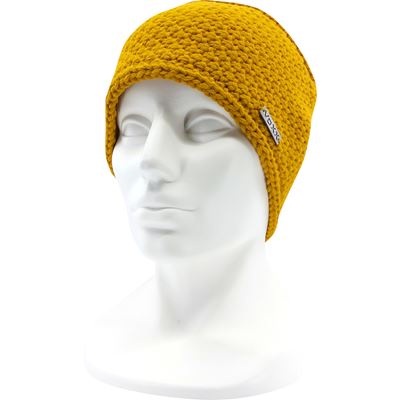 DEMIO women's knitted headband, mustard