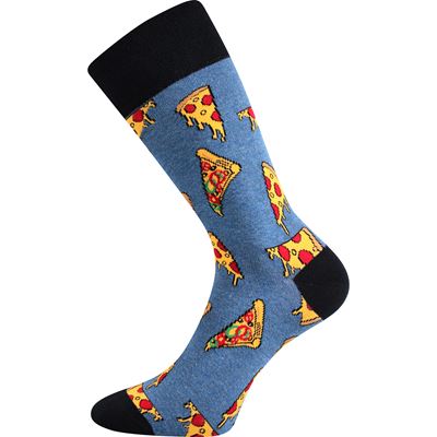 Men's funny socks DEPATE with PIZZA pictures