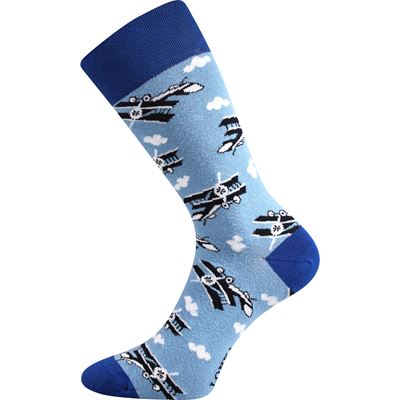 Men's funny socks DEPATE with pictures of AIRCRAFT