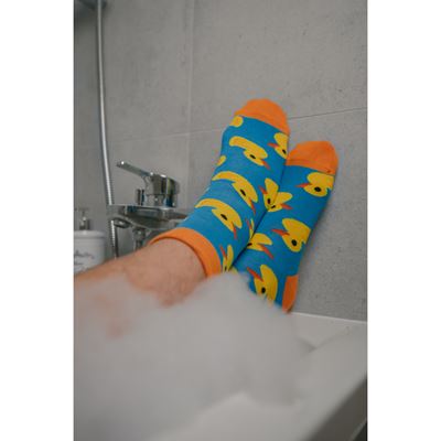 Men's funny socks DEPATE with pictures of DUCKS