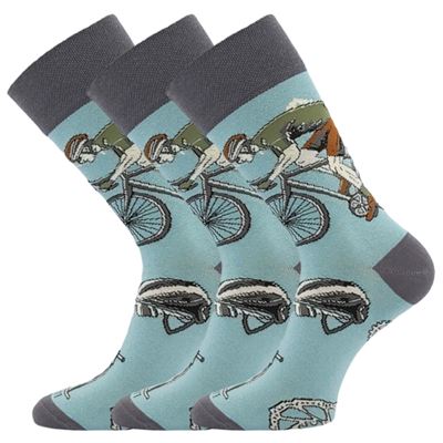 Fun men's DEPATE II socks featuring unique designs: cycling Lonka 127842 2