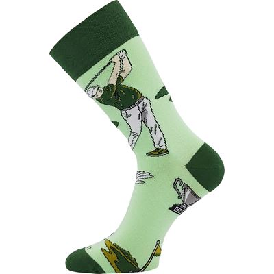 Fun men's DEPATE II socks featuring unique designs: golf