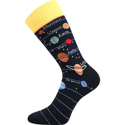 Men's funny socks DEPATE with PLANET images