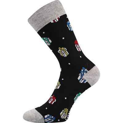 DEBOX picture socks, gift-wrapped, CHRISTMAS mix H