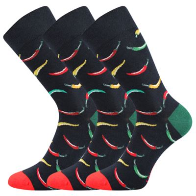 Men's funny socks DEPATE with pictures of PEPPERS