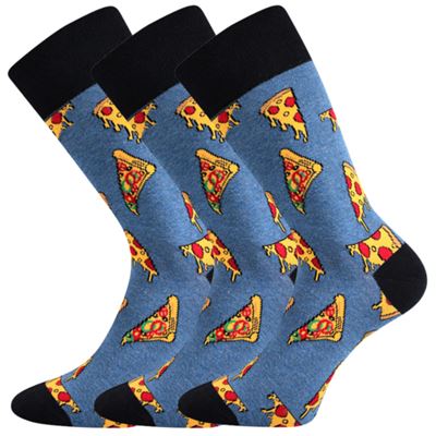 Men's funny socks DEPATE with PIZZA pictures