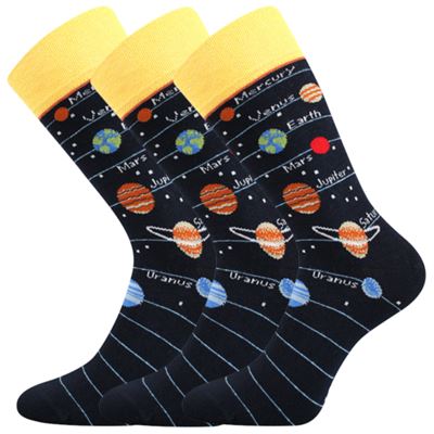 Men's funny socks DEPATE with PLANET images