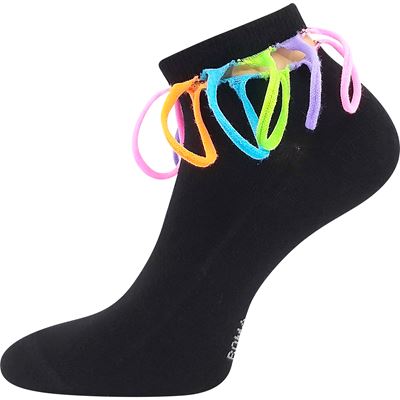 DESDEMONA black summer socks with cut-outs (1 pair) BOMA 121187 4