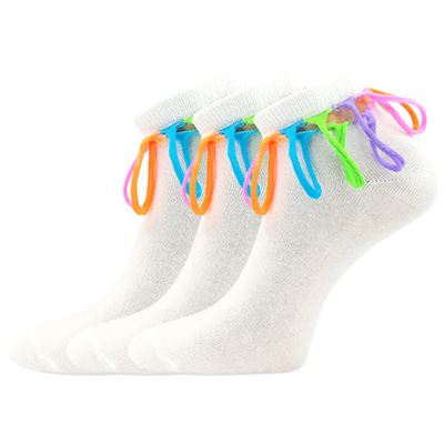 DESDEMONA white summer socks with cut-outs