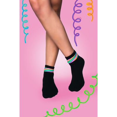 DESDEMONA black summer socks with cut-outs (1 pair) BOMA 121187 6