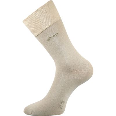 DESILVE cotton socks with silver ions BEIGE