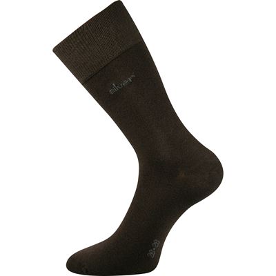 DESILVE cotton socks with silver ions BROWN
