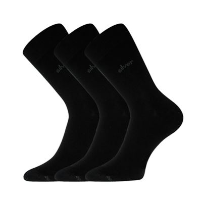 DESILVE cotton socks with silver ions BLACK