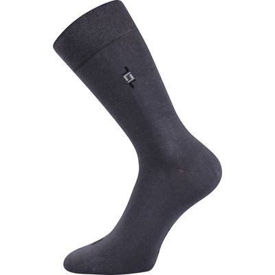 DESPOK men's formal socks, dark grey